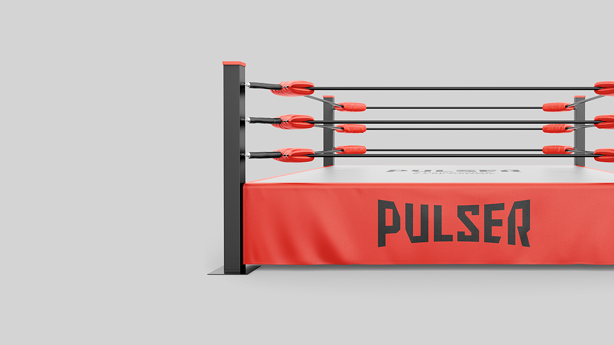 Ring para marca de luvas de boxe Pulser